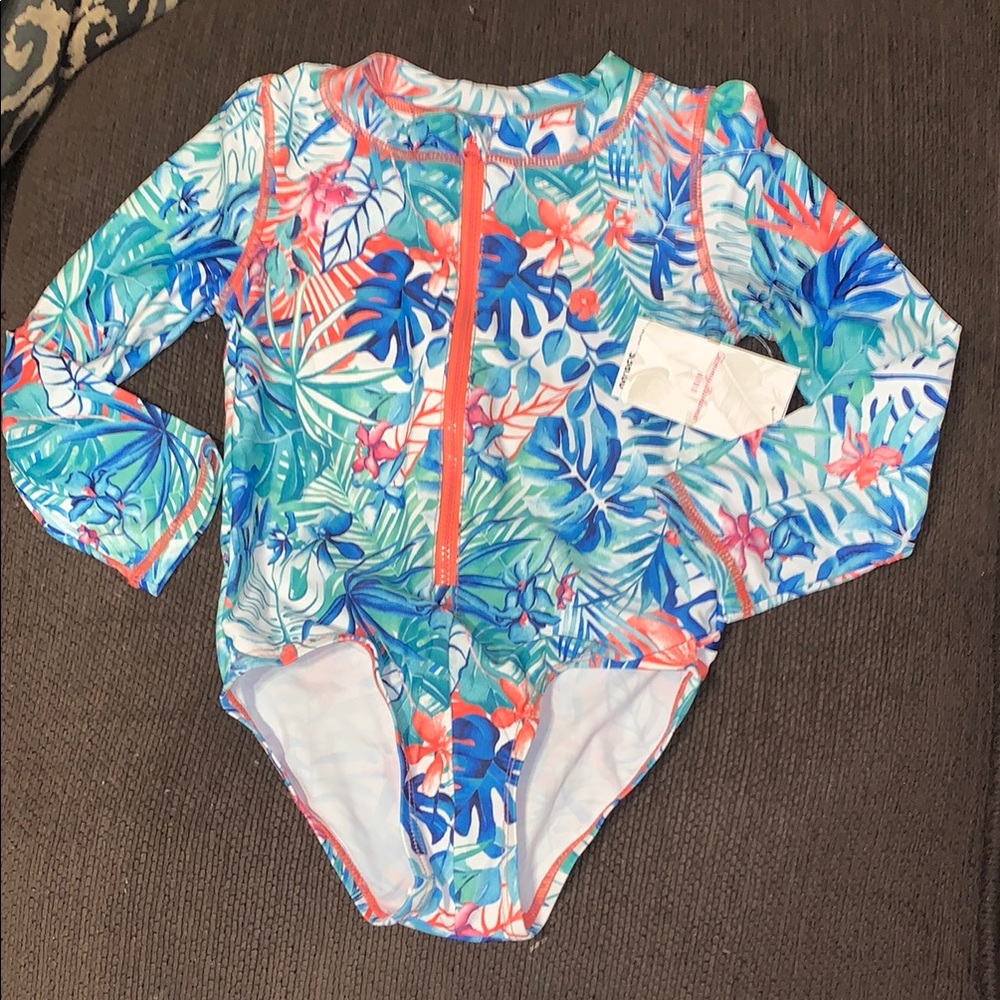 Tropical Blue Kids Swimwear